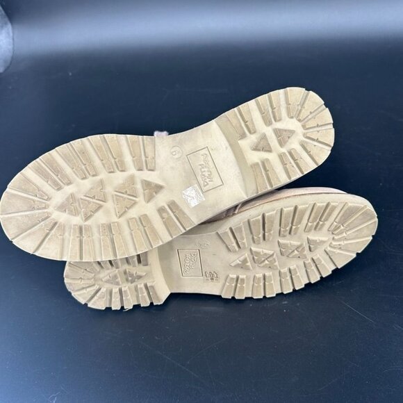 Dirty Laundry Casbah Ankle Boot Size 9 Creme Sherpa Lace Up Boots Chunky - Picture 6 of 11